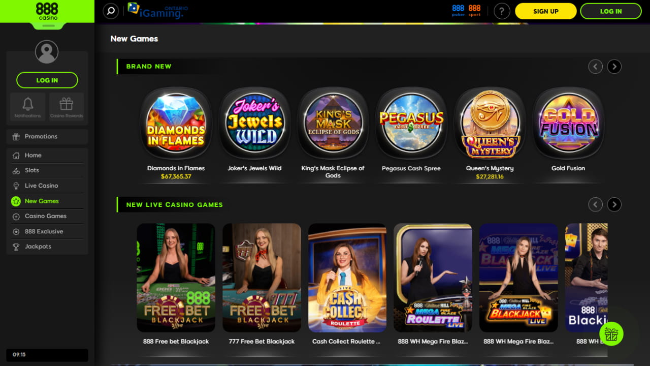 888 casino online games