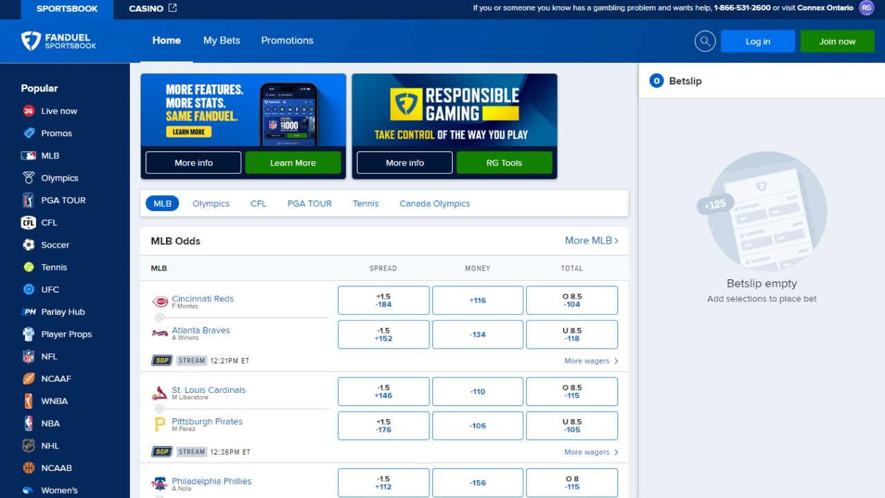 Fanduel sport betting